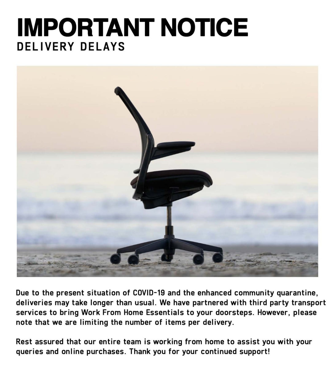 IMPORTANT ANNOUNCEMENT Delivery Delays ContractWorld Furniture
